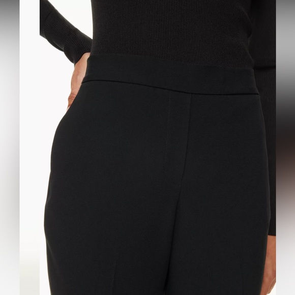 • Aritzia / Babaton • Women’s Conan Pant Mid-rise trousers Black 0 Japanese - Picture 2 of 7